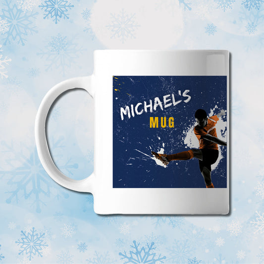 A Shot on Goal Personalised Mug