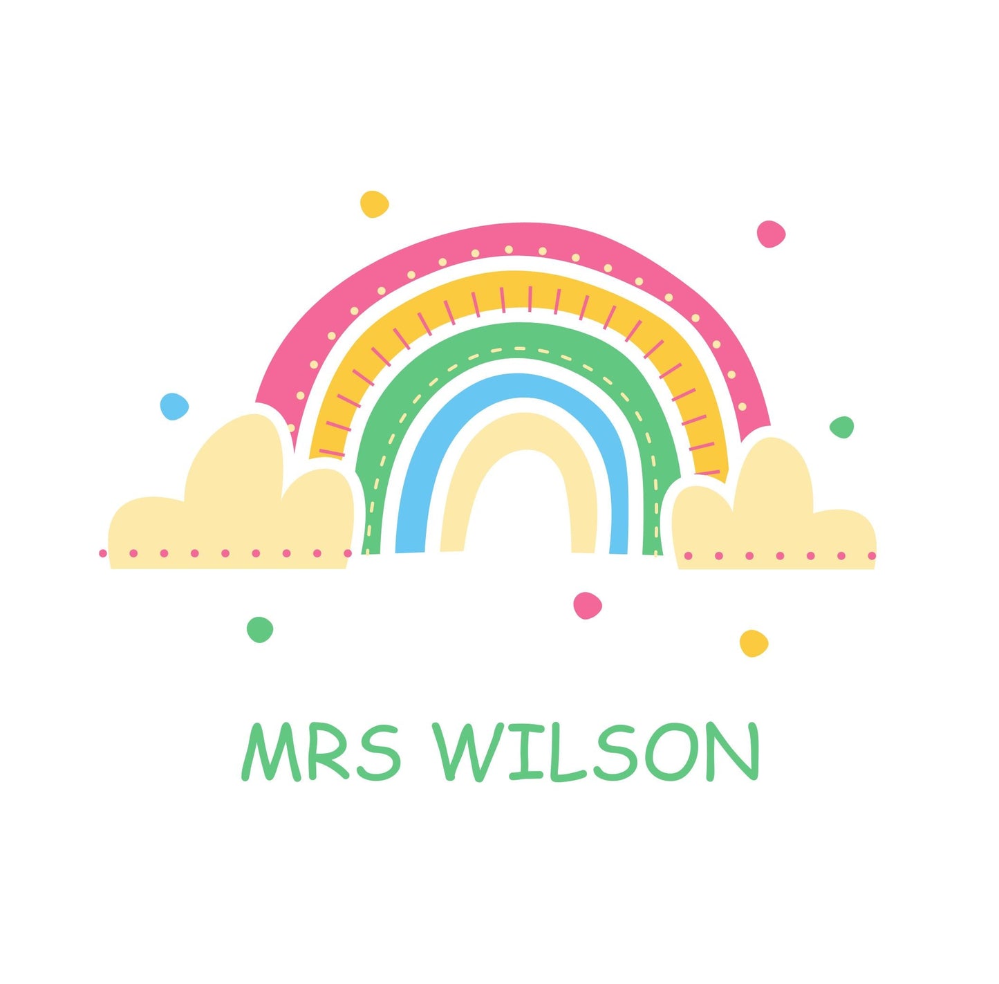 Rainbow Brights Personalised Mug