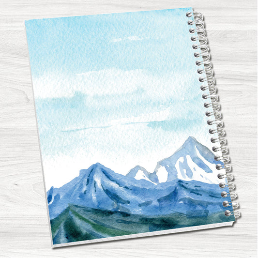Mountains A5 Personalised Notebook