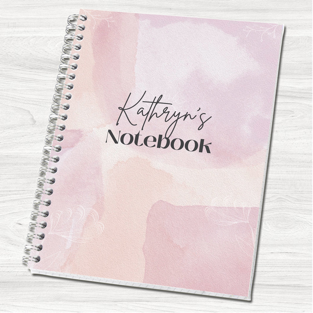 Shades of Lilac Personalised A5 Notebook