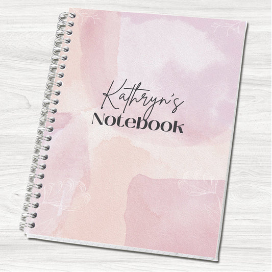 Shades of Lilac Personalised A5 Notebook
