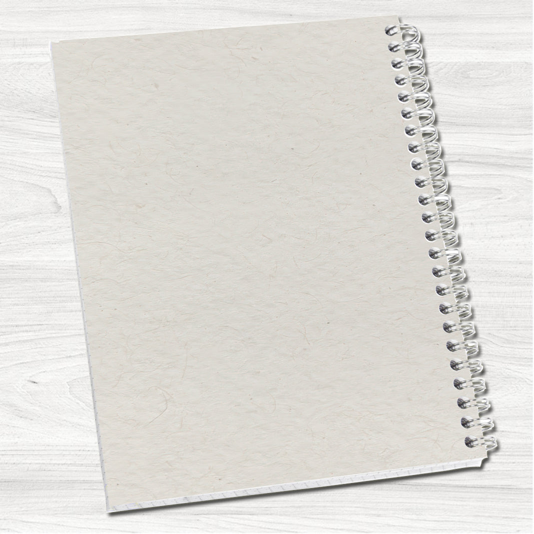 Blue Vintage A5 or A4 Personalised Wire Bound Notebook