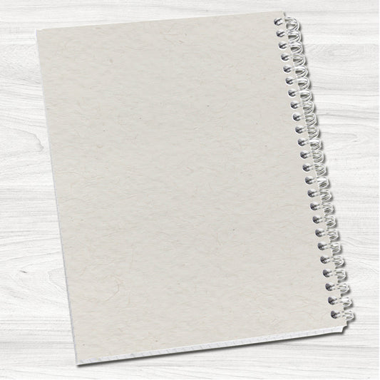 Blue Vintage A5 or A4 Personalised Wire Bound Notebook