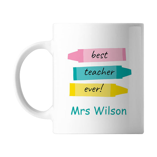 Best Teacher Ever Personalised Mug
