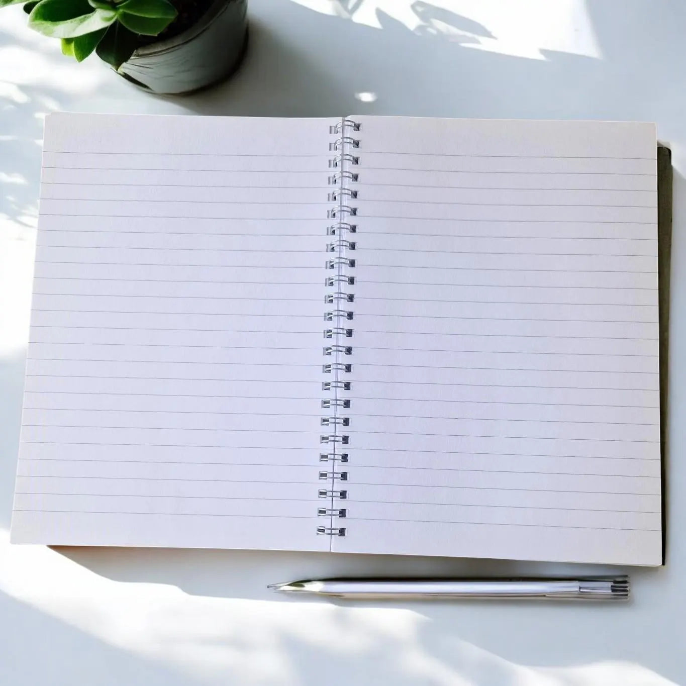 Blue Vintage A5 or A4 Personalised Wire Bound Notebook