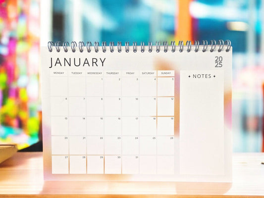 Watercolour Desk Calendar